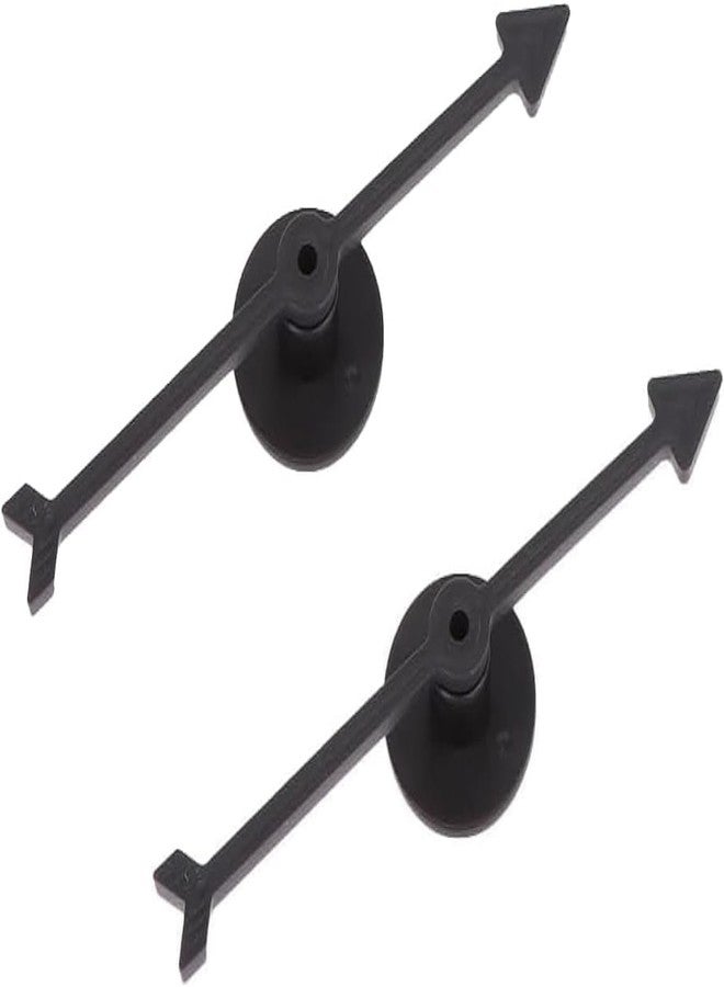 Jizlan 2Pcs Spinner Game Engaging Board Arrow Set Home and School Party Spinners Plastic Craft with Suction Cup Board Games Accessories (Black) - Image 1